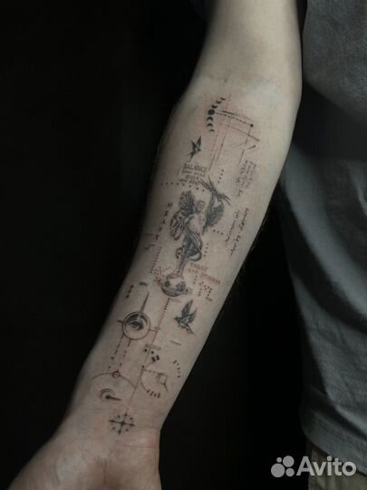 Тату/татуировка/тату-мастер/микрореализм/дотворк