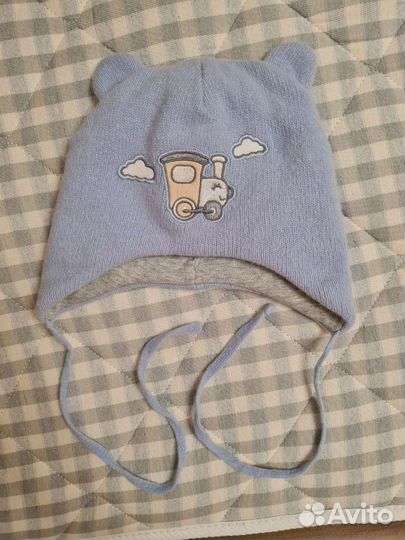 Шапка для мальчика зима 44-46