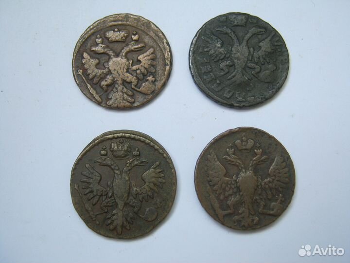 Монеты деньга 1731,1735,1749