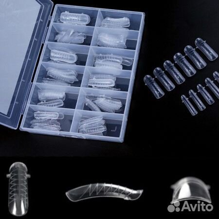 Верхние формы для наращивания с изгибом, 120шт/уп