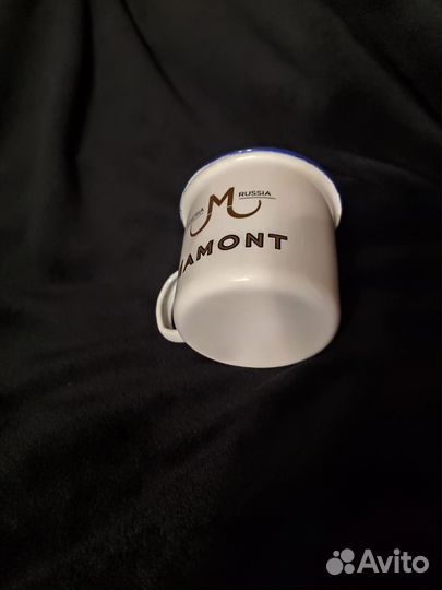 Кружка эмалированная брендированная 300мл Новая