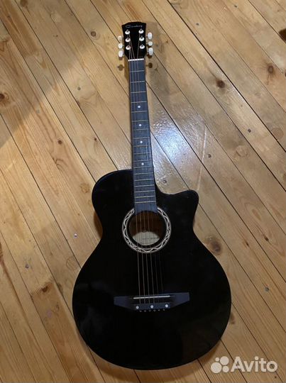 Гитара акустическая cowboy 3810C BK новая