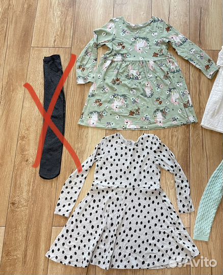 Одежда на девочку 110-116 H&M, Lupilu
