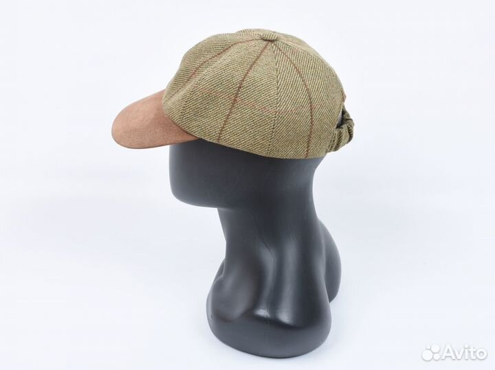 Твидовая Шерстяная Винтажная Кепка Бейсболка Olney