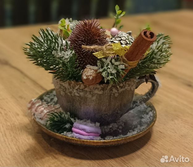 Новогодняя композиция на стол