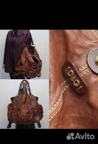 Сумка натуральная кожа D&G