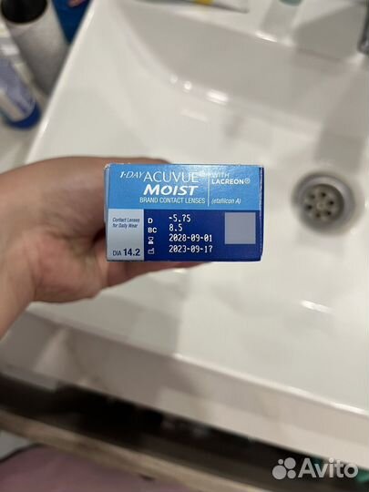 Контактные линзы acuvue 1 day moist