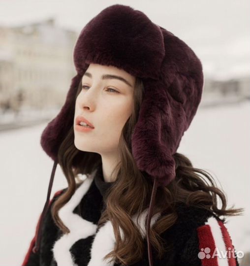 Шапка женская ушанка persona grata