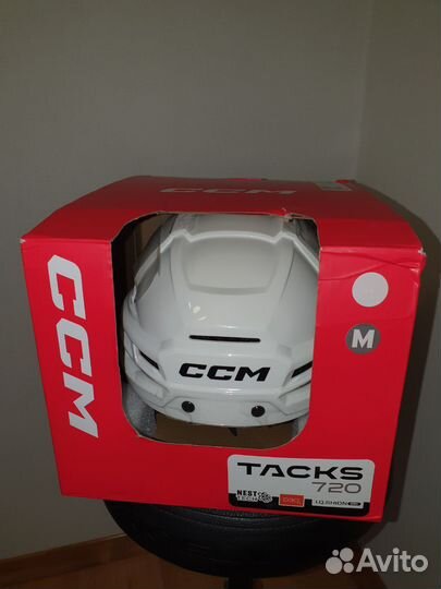 Хоккейный шлем CCM tacks 720 M WHT белый