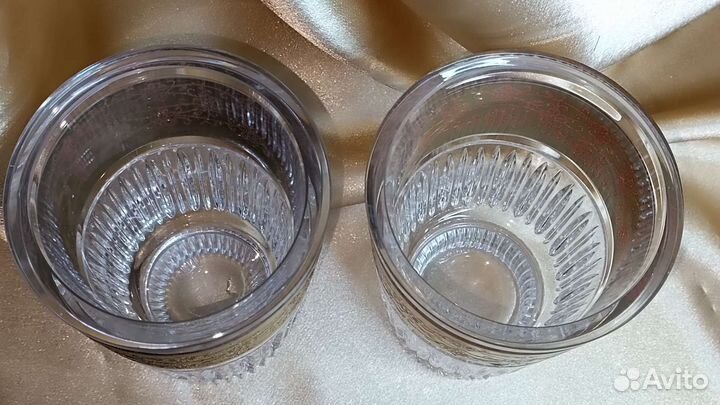 Хрустальные парные вазы марки Moser 70 г