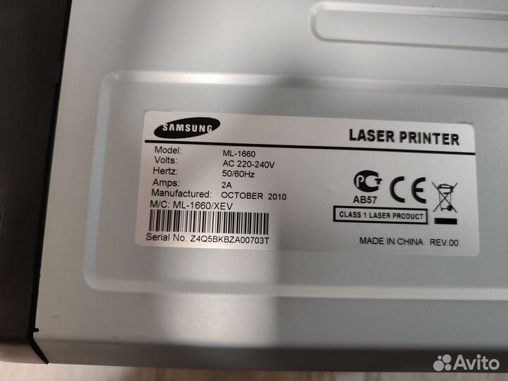 Принтер samsung ml-1660