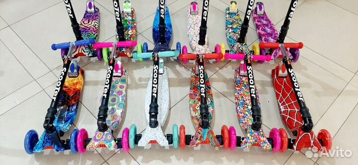 Самокат со складной ручкой (новый)