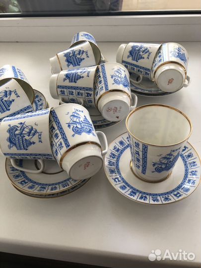 Кофейная пара лфз костяной фарфор