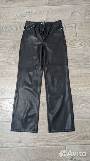 Брюки кожаные Zara m