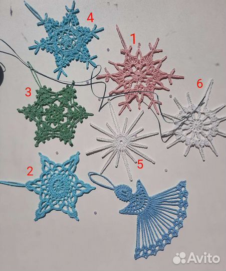 Снежинки на елку (игрушки)