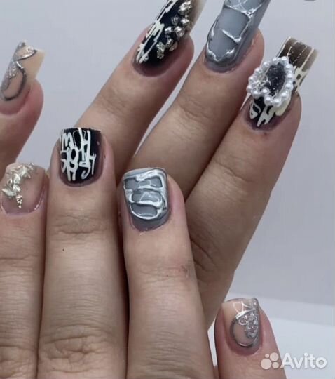 Крейзи ногти,наращивание ногтей, маникюр