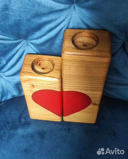 Подсвечник из твердых пород дерева