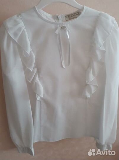 Белая блуза х/б