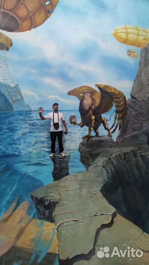 Роспись стен 3д полы фасады зданий