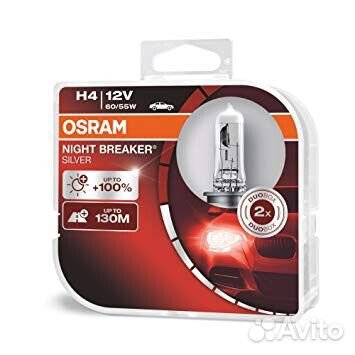 Лампа галогенная Osram Night breaker Silver H4 12V