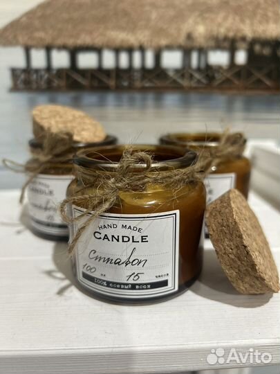 Свечи ручной работы из соевого воска