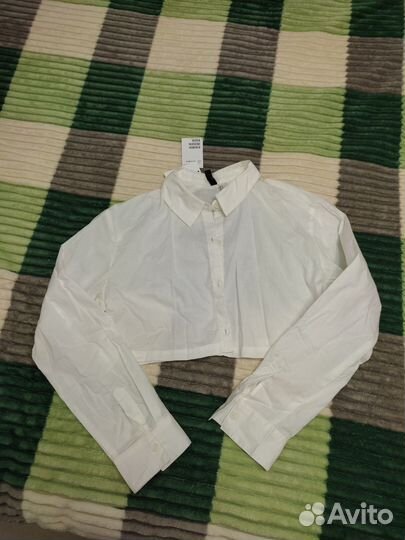 Рубашка H&M укороченная 44-46