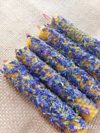 Свечи из вощины 100 пчелиный воск