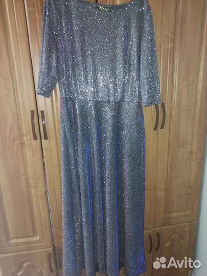 Вечернее платье в пол 54-56