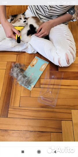 Расческа колтунорез для кошек и собак