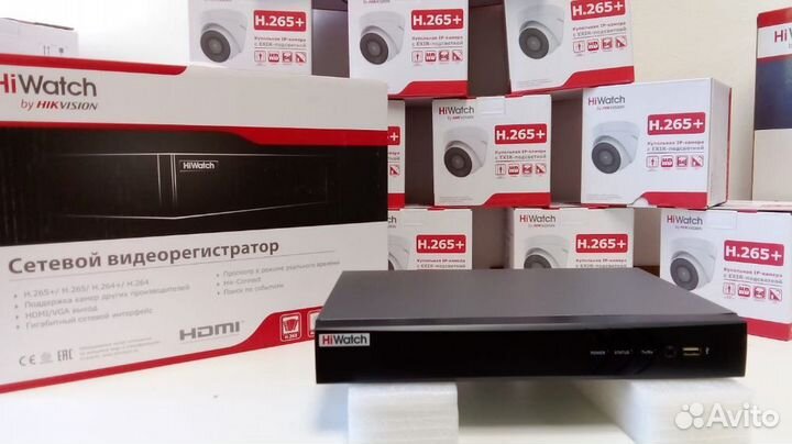 Видеорегистратор 8-канальный ip HiWatch DS-N316(D)