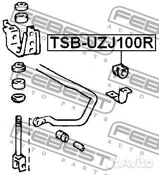 Втулка заднего стабилизатора d23
