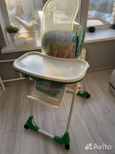 Стульчик для кормления chicco polly 2 in 1