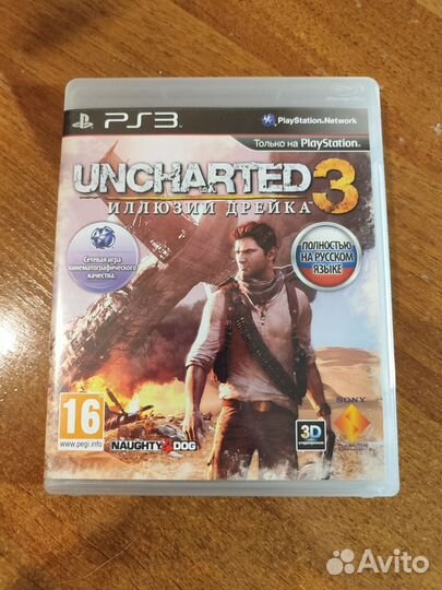 Диск uncharted 3 иллюзии Дрейка ps3