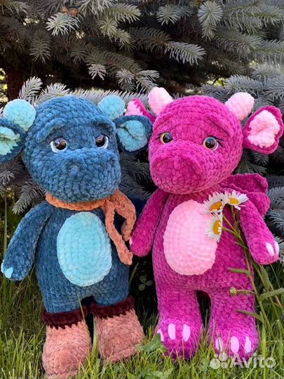 Мягкая игрушка динозавр