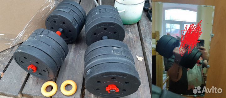 Гантели разборные новые