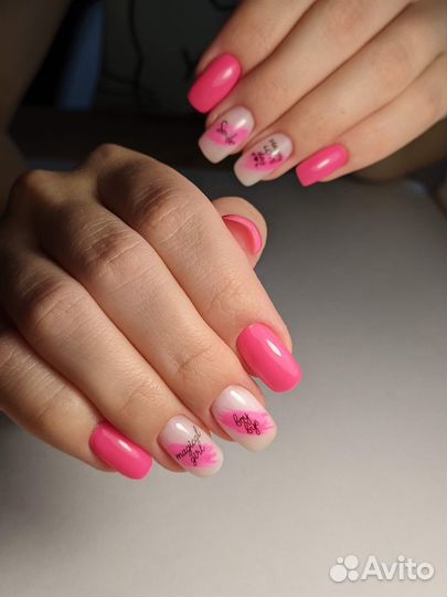 Маникюр + укрепление гелем