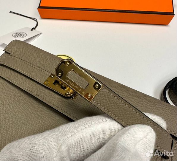 Сумка Hermes Kelly 20 натуральная кожа