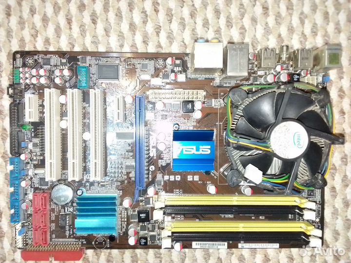 Материнская плата asus P5Q SE с процессором