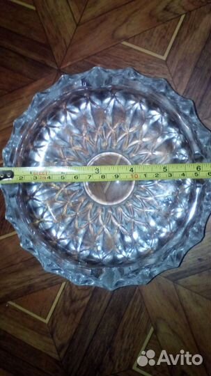Хрустальная пепельница 15см(чсср) Винтаж
