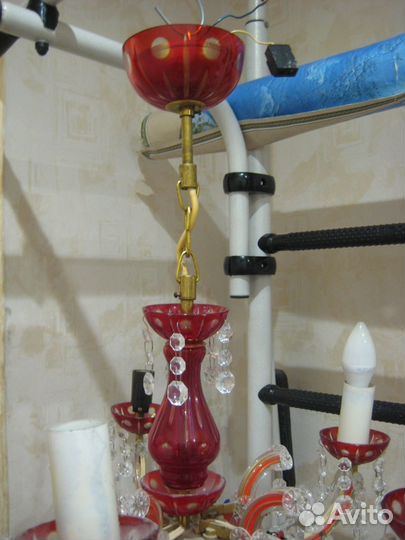 Люстра Чехословакия хрустальная