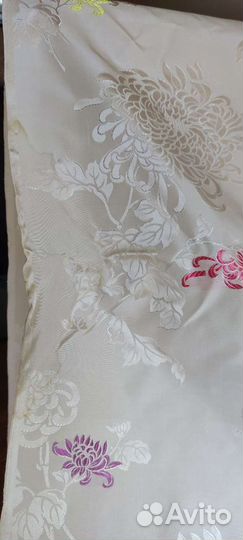 Ткань хлопок, шёлк. Китайские хризантемы. Ост. 6м