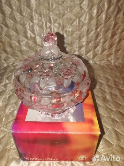 Ваза для фруктов на ножке, Walther Glass, Германия