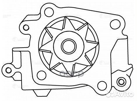 Насос водяной Mitsubishi Carisma (95) 1.6i/1.8i