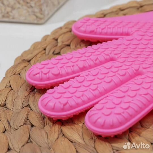 Перчатка для горячего Доляна «Сердце», силикон, 27