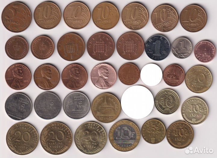 Монеты по одной цене