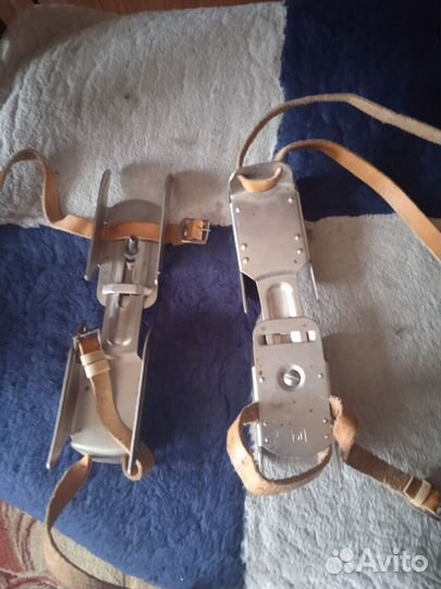 Детские железные складные коньки