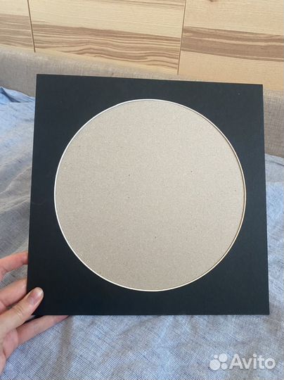 Паспарту круглое, диаметр 20 см, на рамку 25х25