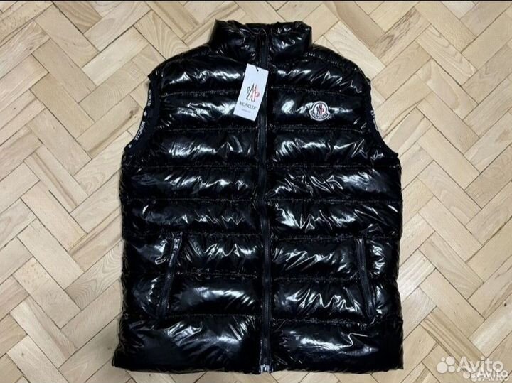 Жилетка moncler мужская / жилет moncler глянцевая