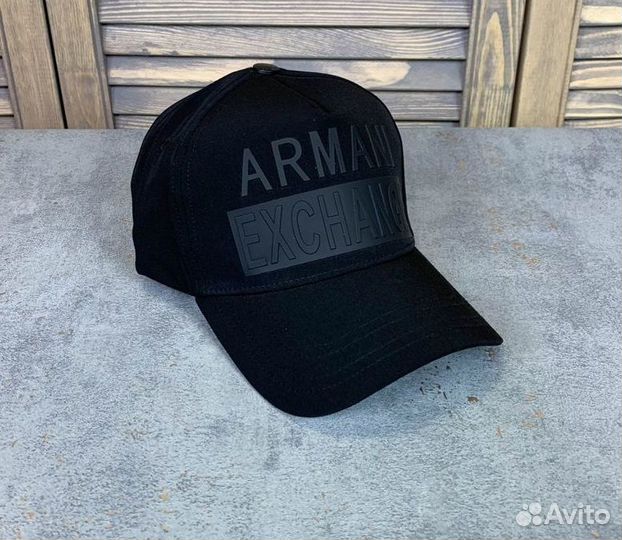 Кепка бейсболка Armani Exchange чёрная