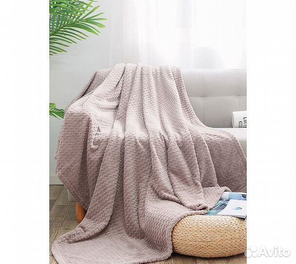 Плед GoodNight Велсофт 200х220, мокко